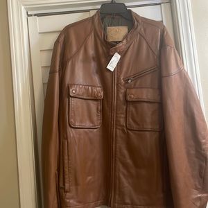 Beautiful Men Leather Coat